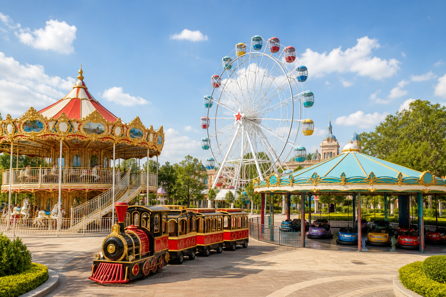 Family amusement rides